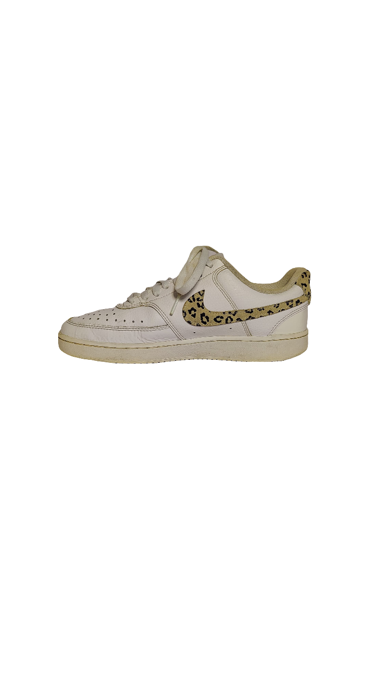 Nike Court Vision Low ‘Leopard Swoosh – White’