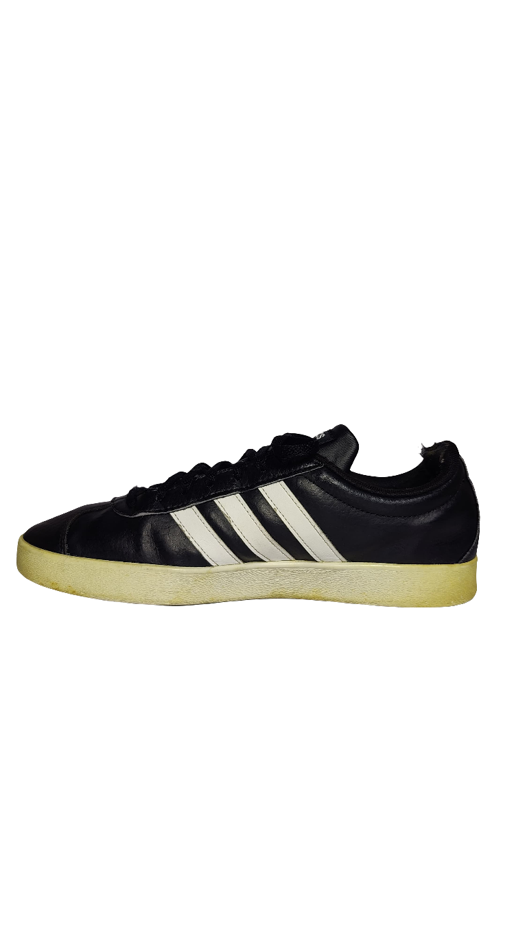 Adidas Men's OrthoLite® Float Courtset – Suede Black / White Stripe