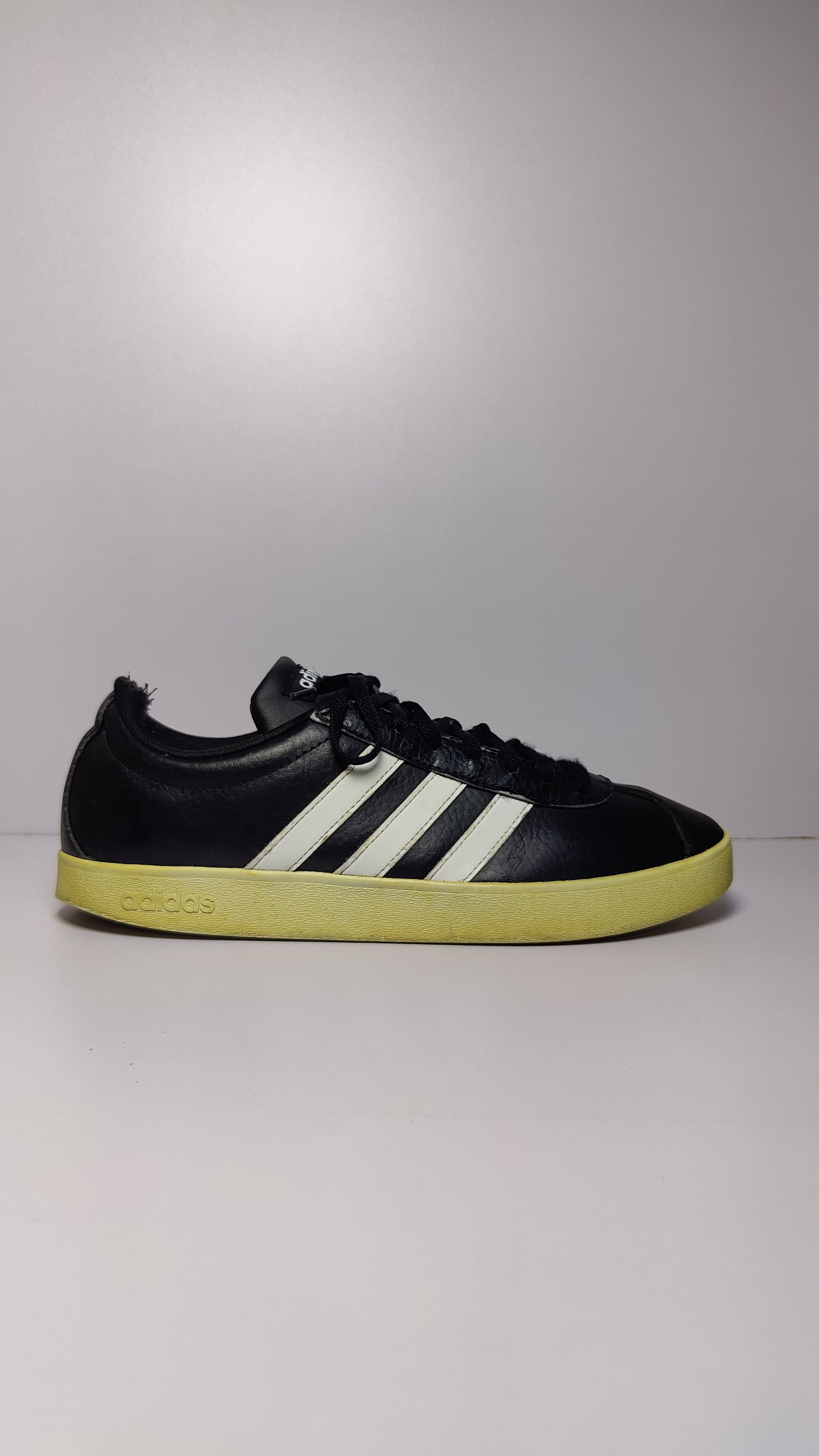 Adidas Men's OrthoLite® Float Courtset – Suede Black / White Stripe