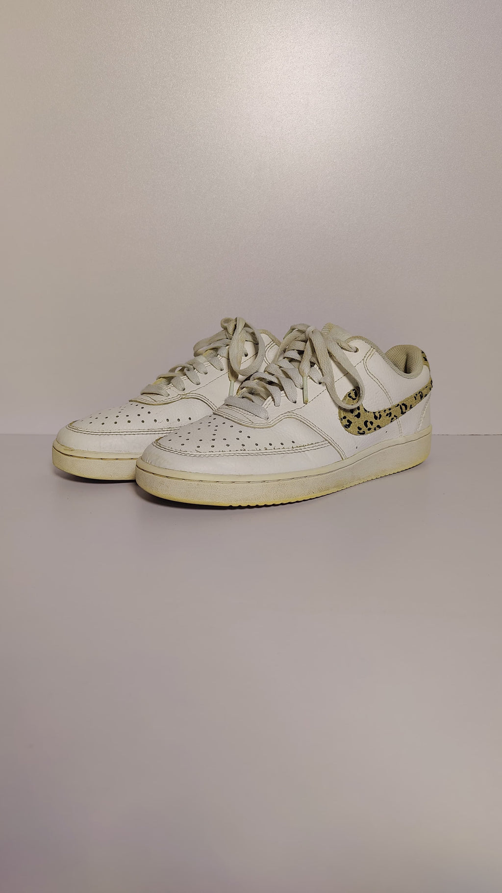 Nike Court Vision Low ‘Leopard Swoosh – White’
