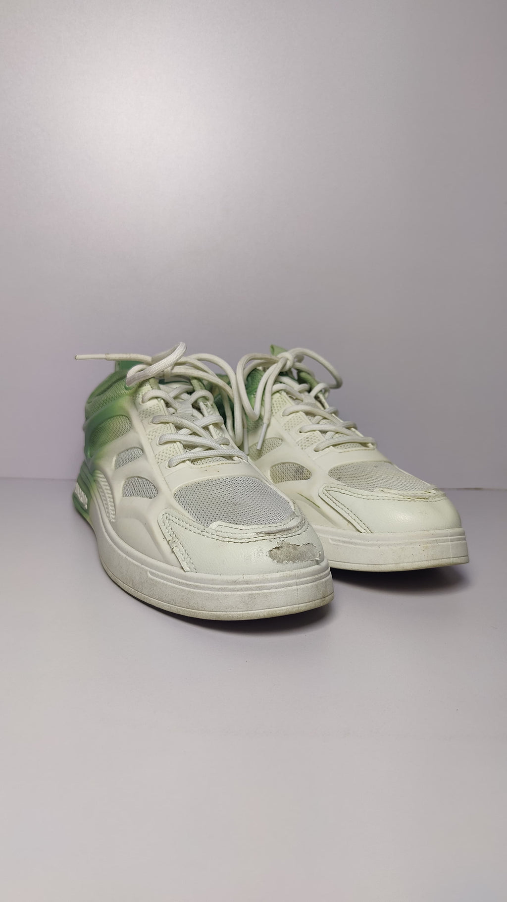 Warrior Green & White Sneakers