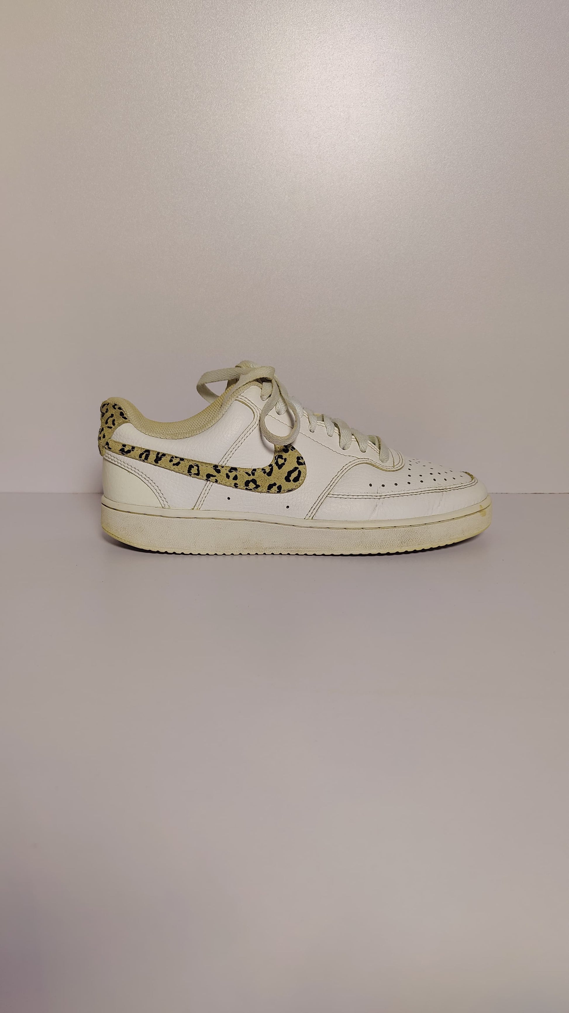 Nike Court Vision Low ‘Leopard Swoosh – White’