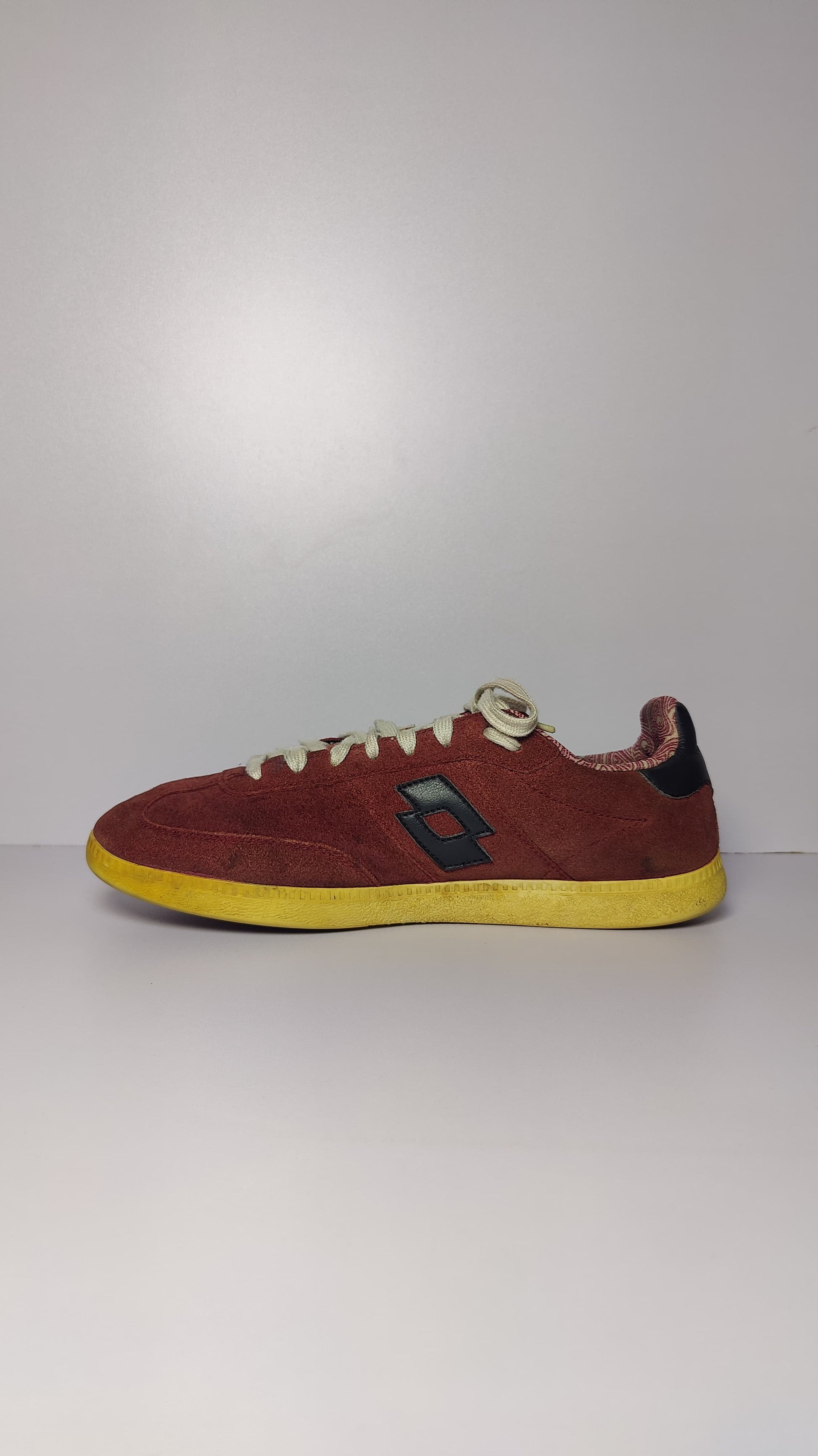 Men’s Sneakers – LOT 1992 Brazil Select T7367 | Red Print × Black Leather