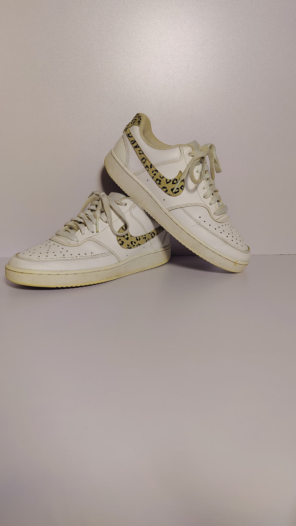 Nike Court Vision Low ‘Leopard Swoosh – White’