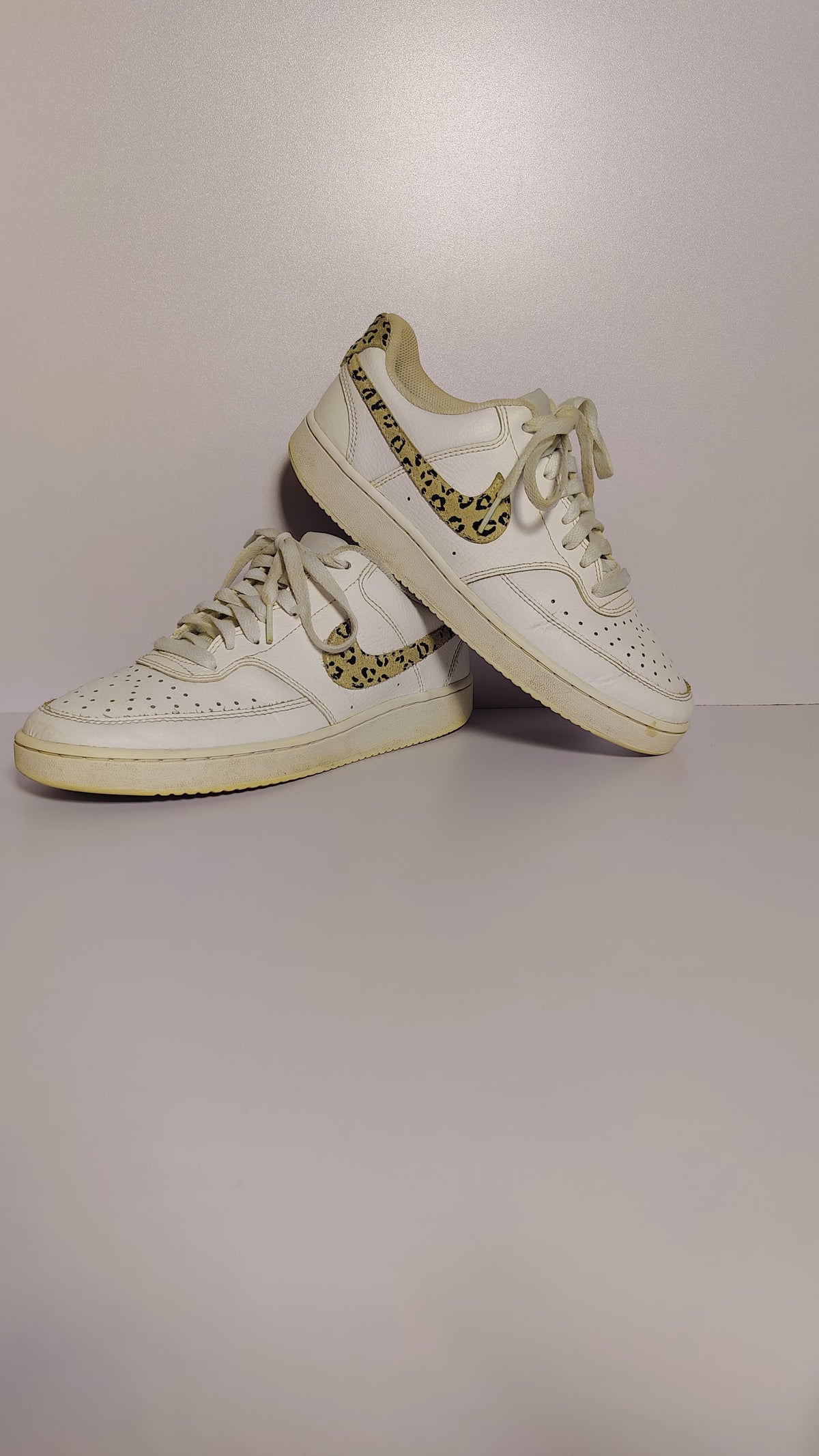 Nike Court Vision Low ‘Leopard Swoosh – White’