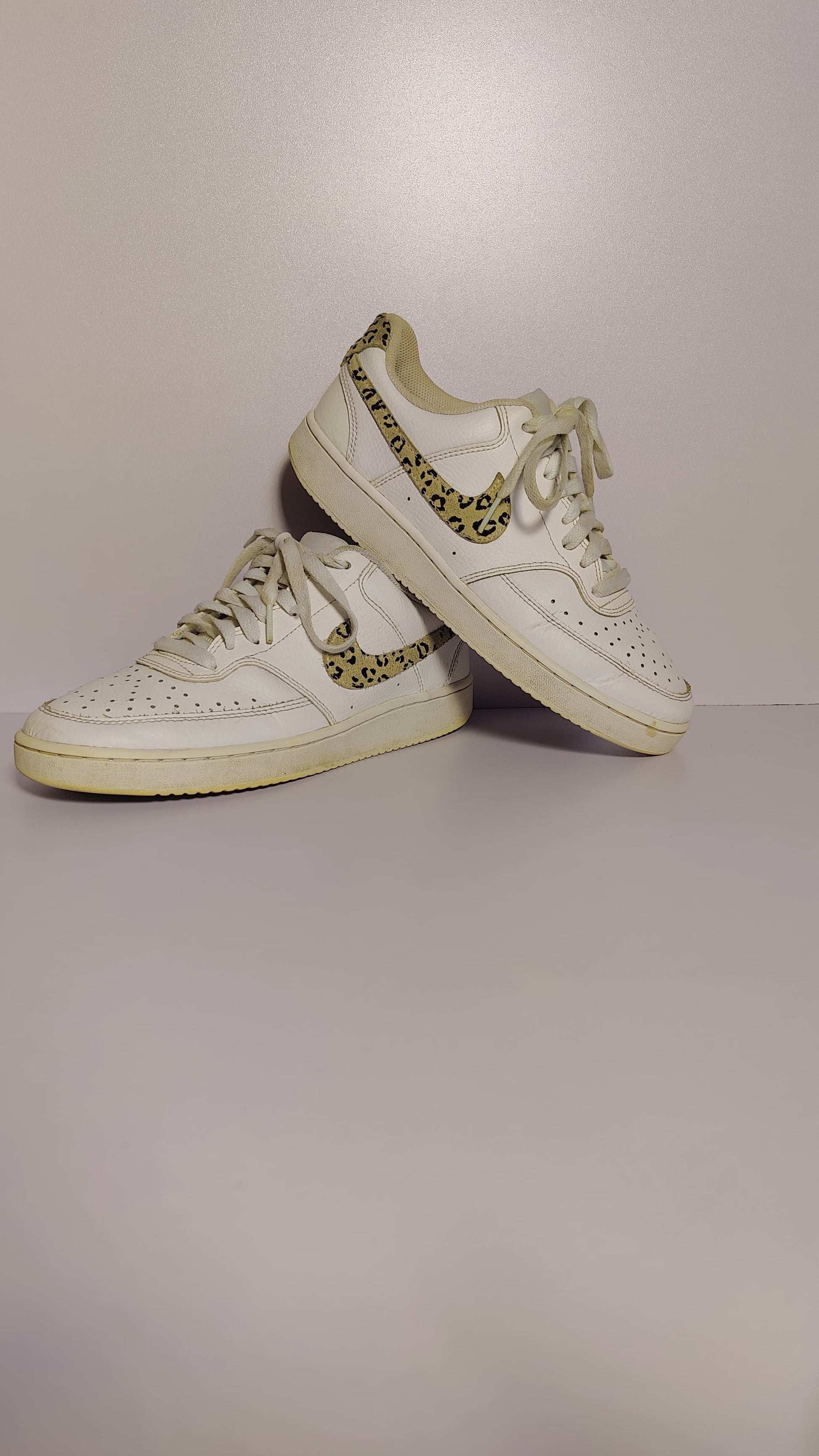 Nike Court Vision Low ‘Leopard Swoosh – White’