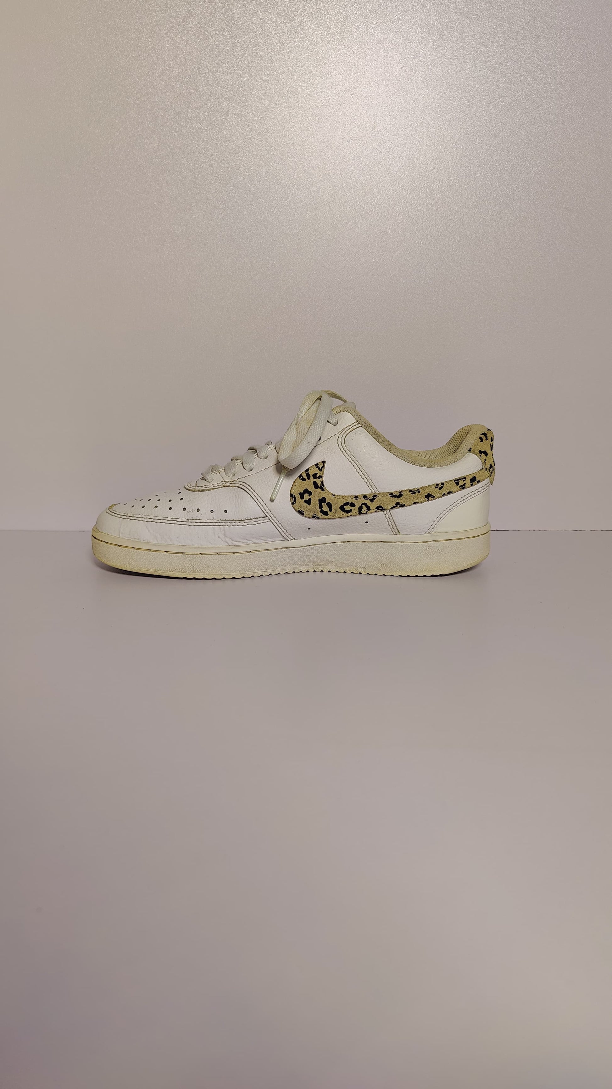 Nike Court Vision Low ‘Leopard Swoosh – White’